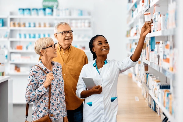 happy african american female pharmacist 600nw 2260501053
